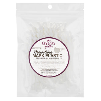 Drawstring Mask Elastic - White
