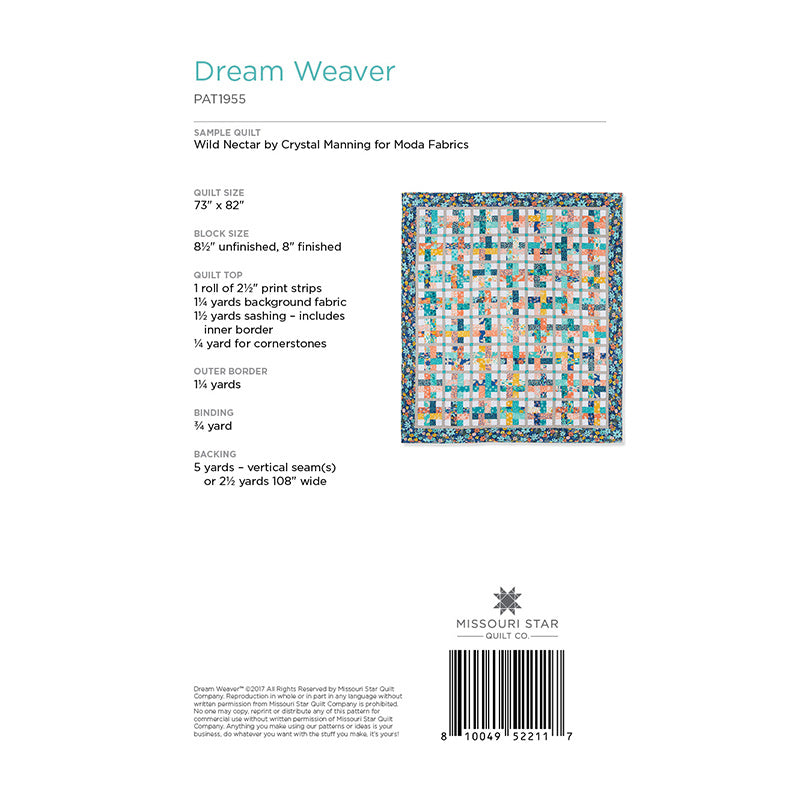 Dream Weaver Quilt Pattern by Missouri Star