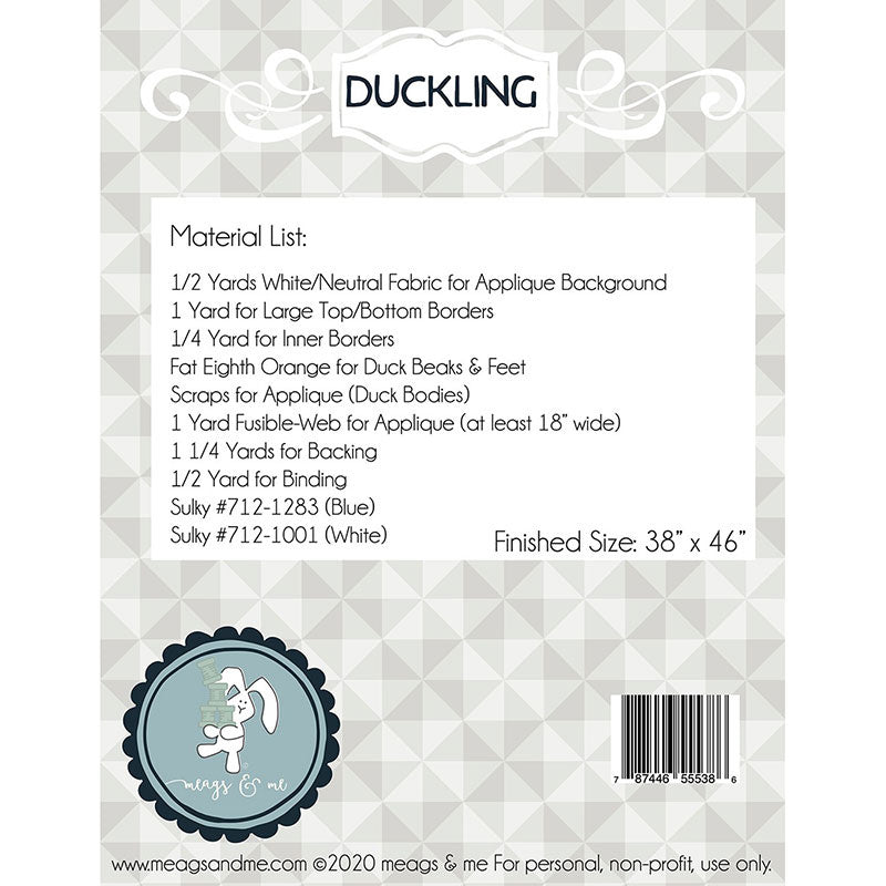 Duckling Quilt Pattern Alternative View #1
