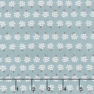 Dwell in Possibilities - Tiny Bouquets Sky Yardage