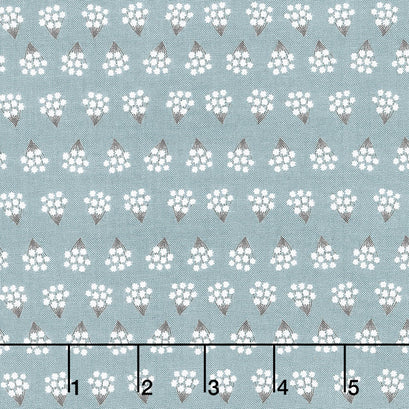 Dwell in Possibilities - Tiny Bouquets Sky Yardage