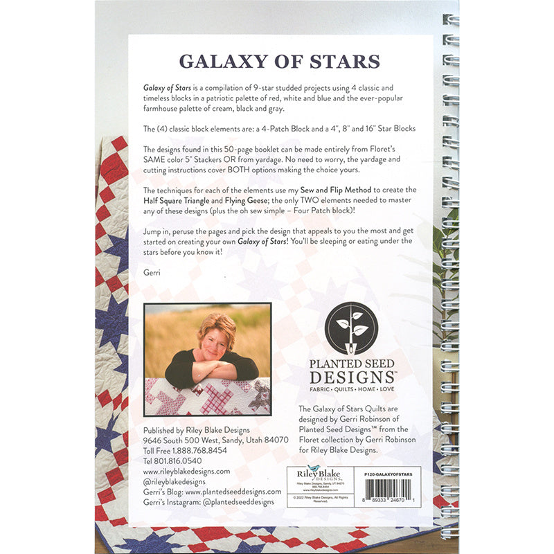 Galaxy of Stars Quilt Pattern Booklet Alternative View #1