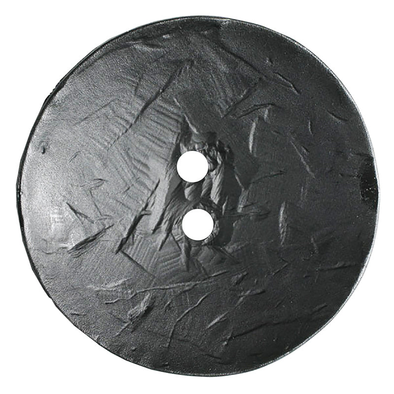 Round Polyamide 45mm Button - Black