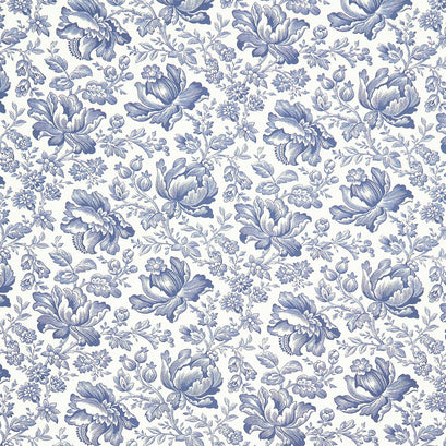 Cascade - Romantic Toile 108" Quilt Backing Cloud Dusk