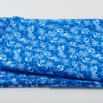 The Sea is Calling - Anchors Navy 2 Yard Cut