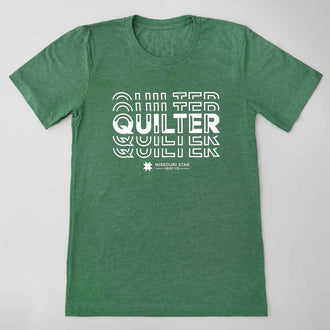 QUILTER T-shirt - Heather Green 2XL