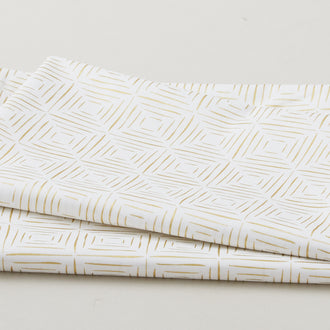 Illusion - Reflection White Metallic 2 Yard Cut