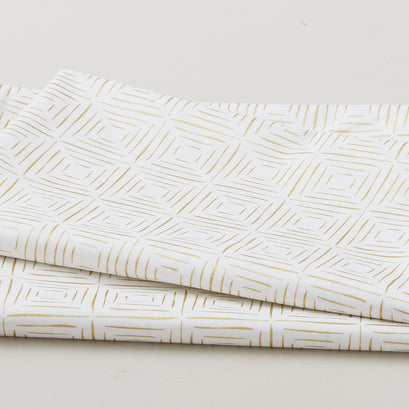 Illusion - Reflection White Metallic 2 Yard Cut