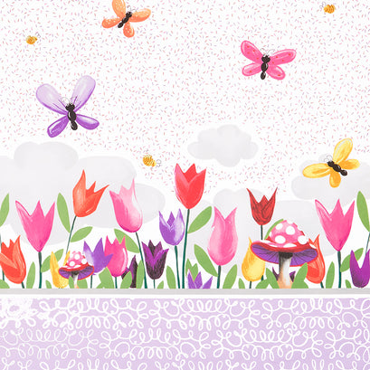 Sloane The Snail - Double Border White Yardage