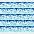 Palm Beach - Palm Tree Border Stripe Indigo Yardage Alternative View #1
