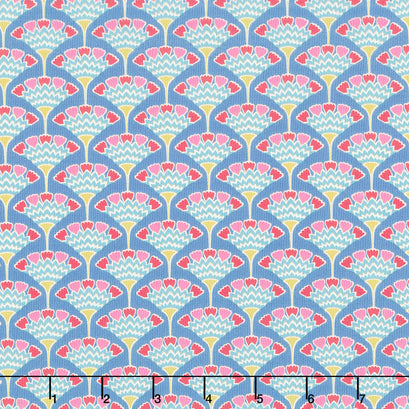 Pie in the Sky - Tasselflower Blue Yardage