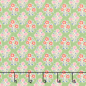 Jubilee - Farm Flowers Green Yardage