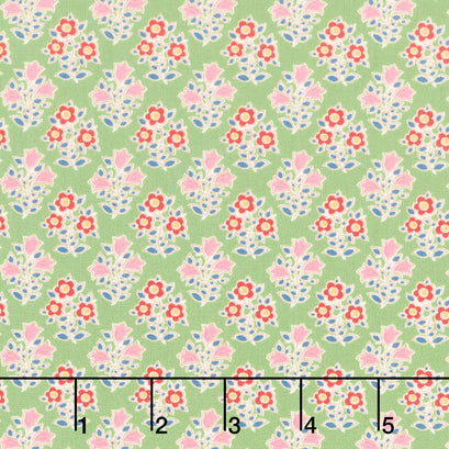 Jubilee - Farm Flowers Green Yardage