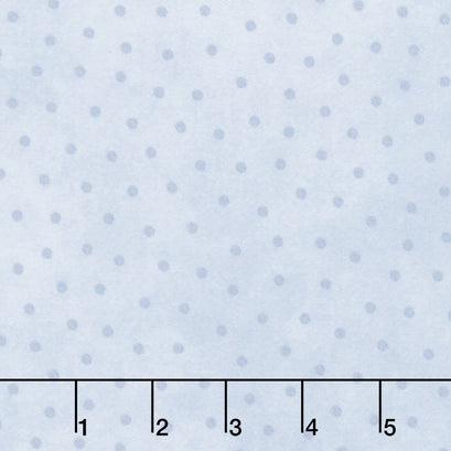 Little Lambies - Polka Dots Blue Yardage