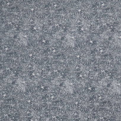 All Hallows Eve - Spider Web Black Yardage