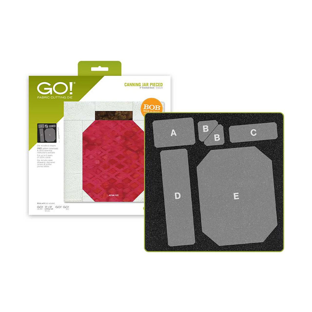 GO! Canning Jar Pieced - 8" Finished Die Primary Image