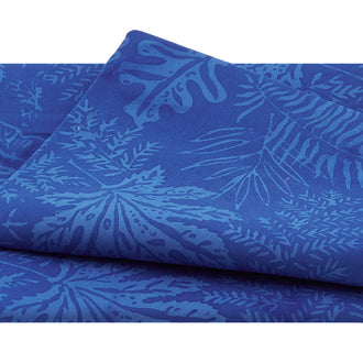 Rainbow Days Batiks - Large Leaves Blueberry 2 Yard Cut