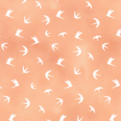 Autumn Swallows - Orange Marmalade Yardage