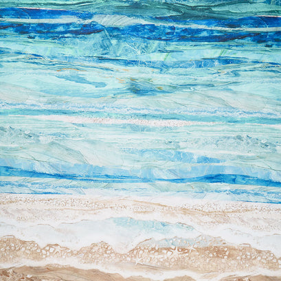 Turtle Bay - Turtle Bay Ombre Turquoise Multi Digitally Printed Yardage