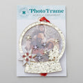 Golden Layered Acrylic Snow Globe Photo Ornament Alternative View #1