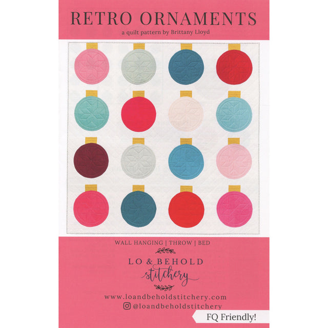 Retro Ornaments Quilt Pattern Primary Image