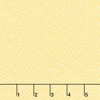 Franny’s Flowers - Random Dots Yellow Yardage