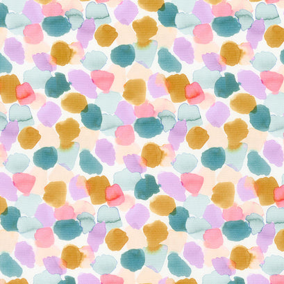 Dreamscape - Painters Pallet White Multi Yardage