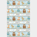 Winsome Critters - Forest Animals Repeating Stripe Multi Yardage Alternative View #1