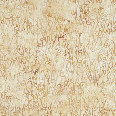 Natural Healing Batiks - Cilantro Yellow Oatmeal Yardage