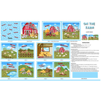 Cuddle® Prints - On the Farm Multi Digitally Printed Book Panel