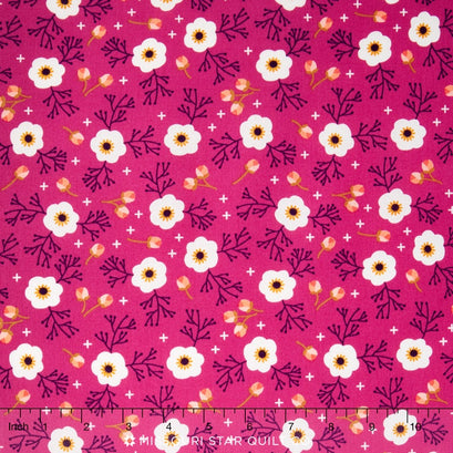 Enchanted - Blossoms Fuchsia Yardage
