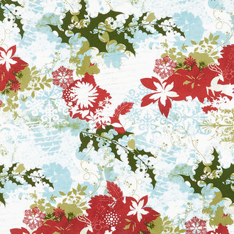Peppermint Bark - Holiday Collage Frosty Yardage