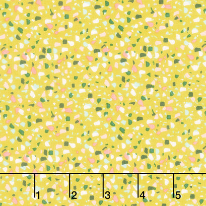 Hibiscus - Confetti Citron Yardage