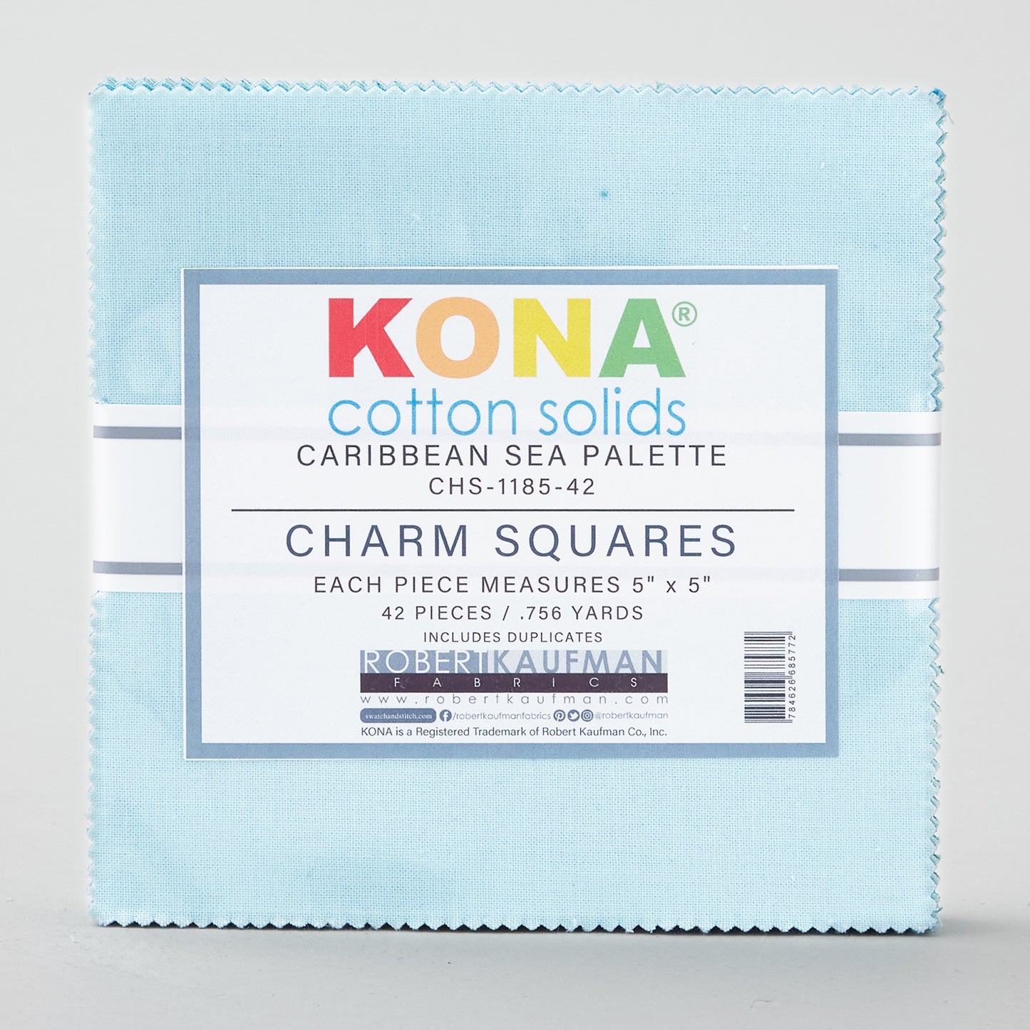 Kona Cotton - Caribbean Sea PaletteCharm Pack Alternative View #1