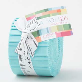 Bella Solids Robin's Egg Blue Junior Jelly Roll