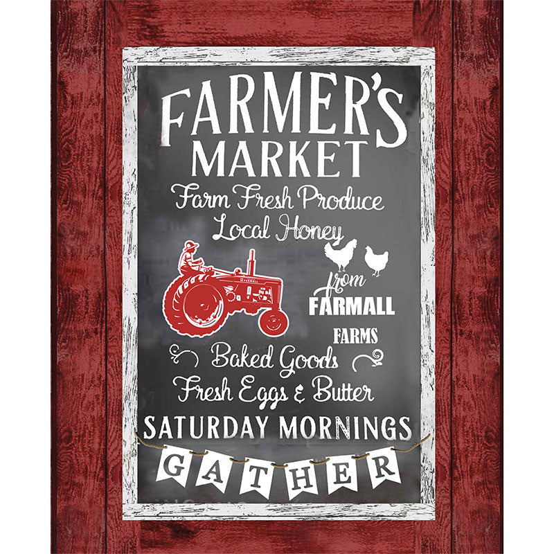 Farmall Farm To Table - Farmer's Market Black Panel Primary Image