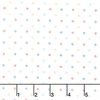Forget-Me-Not - Bud Dot White Yardage