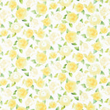 Lemon Bouquet - Floral With Leaves Cream Yardage Primary Image
