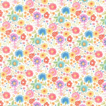 Vintage Soul - Ditsy Floral Rainbow Yardage