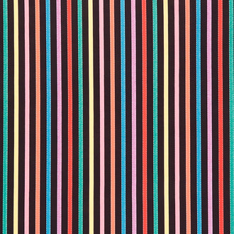 Vintage Sewing Stash - Grossgrain Stripe Black Yardage