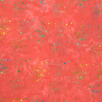 Paint Splatter - Dots Red Yardage