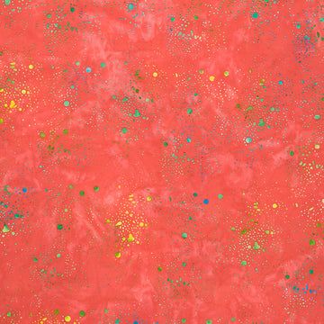 Paint Splatter - Dots Red Yardage Primary Image