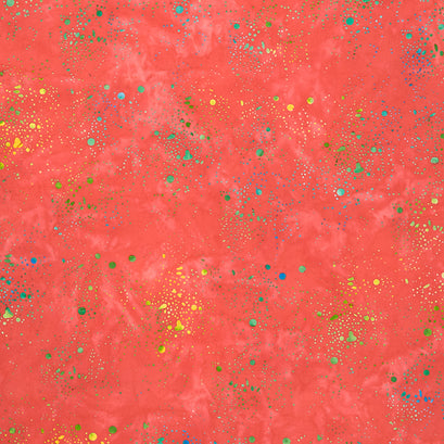 Paint Splatter - Dots Red Yardage