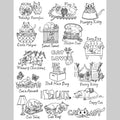 Aunt Martha's Clever Kitties Iron-On Embroidery Pattern