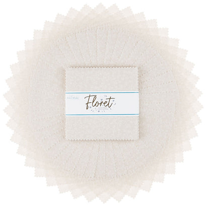 Floret - Cream 5" Stackers