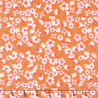 Eden - Wildflowers Orange Yardage