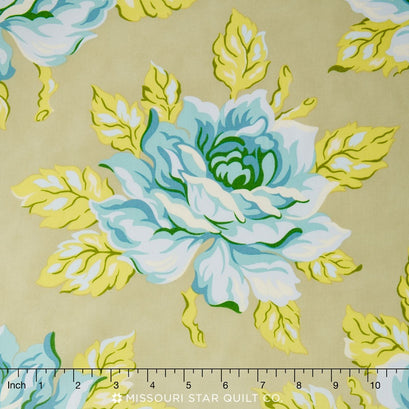 Nicey Jane - Hello Roses Dove Yardage
