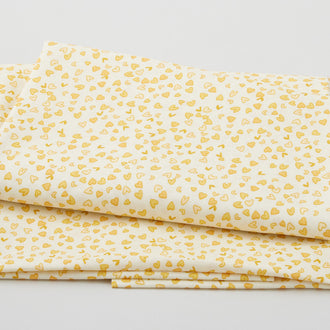 Best Bits - Mini Hearts Yellow 2 Yard Cut