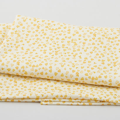 Best Bits - Mini Hearts Yellow 2 Yard Cut
