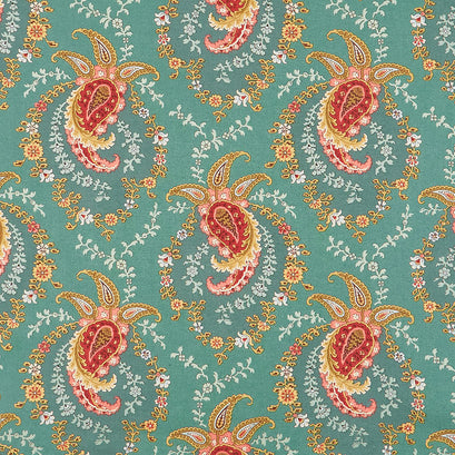 Primrose - Paisley Teal Yardage